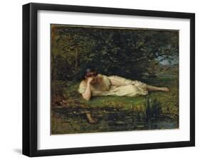 Study at the water's edge, 1864 by Berthe Morisot-Berthe Morisot-Framed Giclee Print