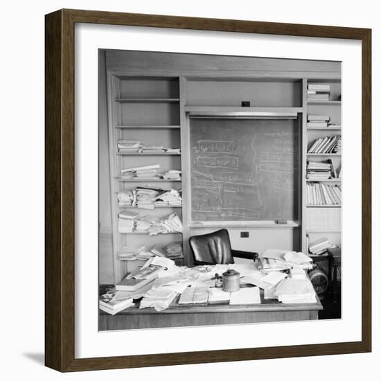 Study Belonging to Albert Einstein-Ralph Morse-Framed Premium Photographic Print
