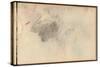 Study (Black Pencil and Pastel on Paper)-Claude Monet-Stretched Canvas