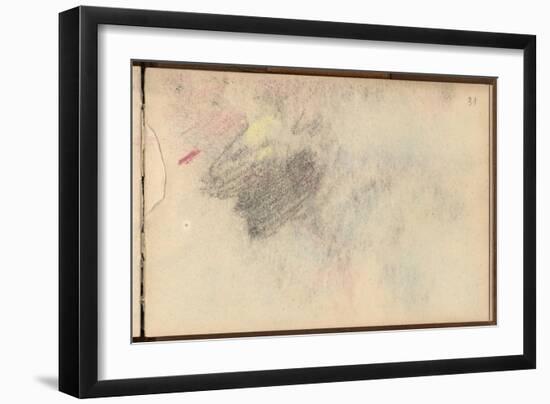 Study (Black Pencil and Pastel on Paper)-Claude Monet-Framed Giclee Print