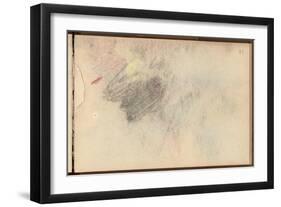 Study (Black Pencil and Pastel on Paper)-Claude Monet-Framed Giclee Print