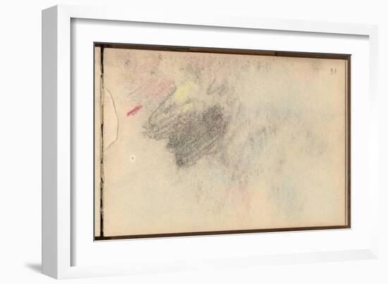Study (Black Pencil and Pastel on Paper)-Claude Monet-Framed Giclee Print