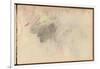 Study (Black Pencil and Pastel on Paper)-Claude Monet-Framed Giclee Print