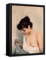 Study, C.1893-Ramon Casas i Carbo-Framed Stretched Canvas