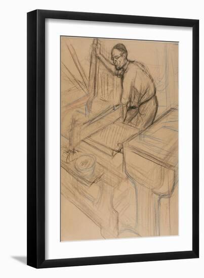 Study, C.1893-Henri de Toulouse-Lautrec-Framed Giclee Print