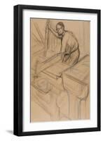 Study, C.1893-Henri de Toulouse-Lautrec-Framed Premium Giclee Print