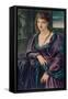 Study: Female Figure, 1873 (W/C, Gouache & Oil Paint on Paper)-Simeon Solomon-Framed Stretched Canvas