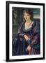 Study: Female Figure, 1873 (W/C, Gouache & Oil Paint on Paper)-Simeon Solomon-Framed Giclee Print