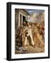 Study for a Battle Scene: A man being arrested, c.1830-Henry Scheffer-Framed Giclee Print