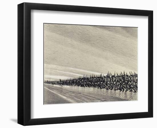 Study for 'A Column on the March', C.1914-Christopher Richard Wynne Nevinson-Framed Giclee Print