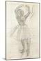 Study for a Dancer Posing, from a Photograph, C.1874-Edgar Degas-Mounted Giclee Print
