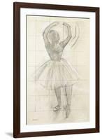 Study for a Dancer Posing, from a Photograph, C.1874-Edgar Degas-Framed Giclee Print