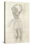 Study for a Dancer Posing, from a Photograph, C.1874-Edgar Degas-Stretched Canvas