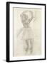 Study for a Dancer Posing, from a Photograph, C.1874-Edgar Degas-Framed Giclee Print