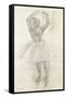 Study for a Dancer Posing, from a Photograph, C.1874-Edgar Degas-Framed Stretched Canvas