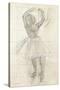 Study for a Dancer Posing, from a Photograph, C.1874-Edgar Degas-Stretched Canvas
