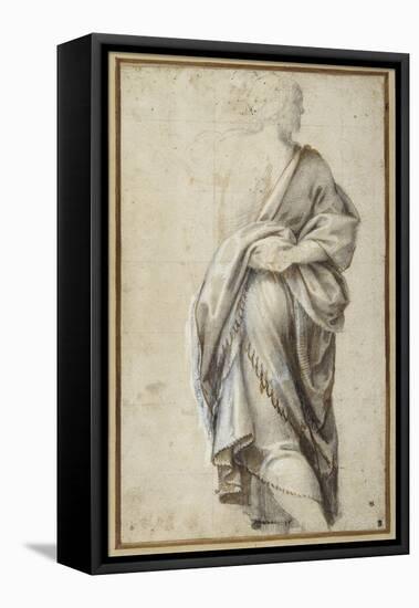 Study for a Figure in the Adoration of the Magi-Bernardino Gatti-Framed Stretched Canvas