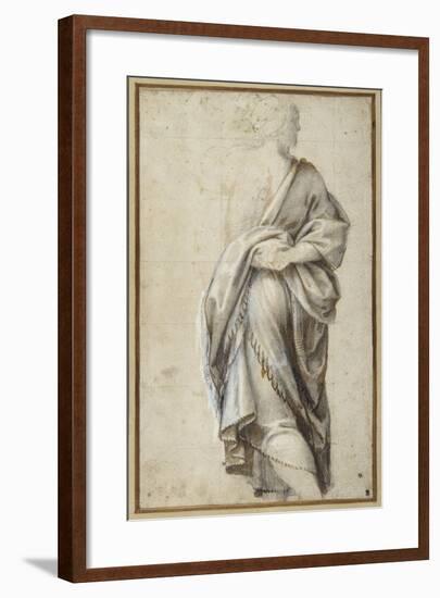 Study for a Figure in the Adoration of the Magi-Bernardino Gatti-Framed Giclee Print