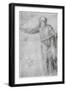 Study for a Figure of Christ, C1555-Michelangelo Buonarroti-Framed Giclee Print