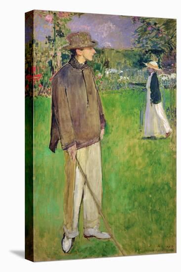 Study for a Full Length Portrait of Jean Cocteau (1889-1963) at Offranville, 1912-Jacques-emile Blanche-Stretched Canvas