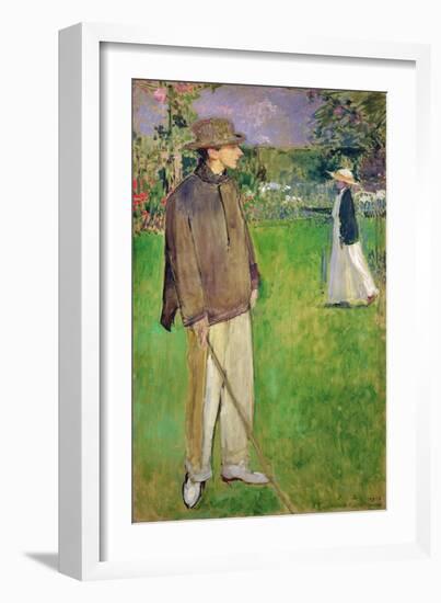 Study for a Full Length Portrait of Jean Cocteau (1889-1963) at Offranville, 1912-Jacques-emile Blanche-Framed Giclee Print