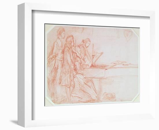 Study for a Group Portrait of a Musical Party, C.1770-Thomas Gainsborough-Framed Giclee Print