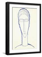 Study for a Head for a Sculpture, C.1911-Amedeo Modigliani-Framed Giclee Print