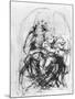 Study for a Madonna with a Cat, c.1478-80-Leonardo da Vinci-Mounted Giclee Print