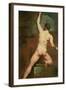 Study for a Male Nude-Etty-Framed Giclee Print