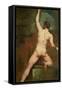 Study for a Male Nude-Etty-Framed Stretched Canvas