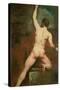 Study for a Male Nude-Etty-Stretched Canvas