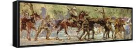 Study for a Mural, c.1918-Sir Alfred Munnings-Framed Stretched Canvas
