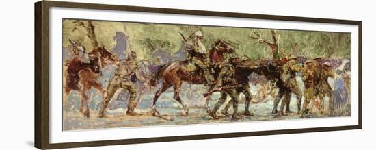 Study for a Mural, c.1918-Sir Alfred Munnings-Framed Premium Giclee Print