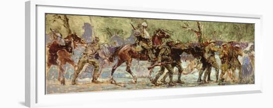 Study for a Mural, c.1918-Sir Alfred Munnings-Framed Premium Giclee Print