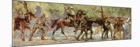 Study for a Mural, c.1918-Sir Alfred Munnings-Mounted Premium Giclee Print