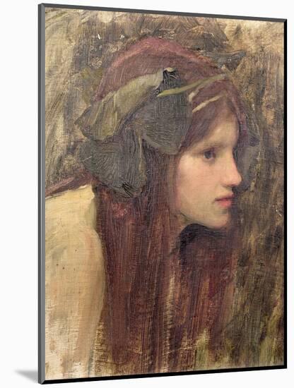 Study For a Naiad-John William Waterhouse-Mounted Giclee Print