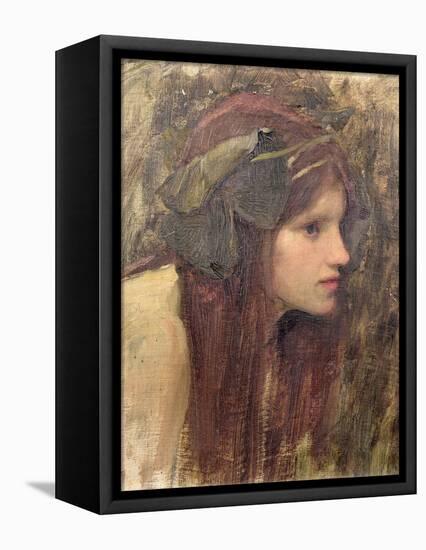 Study For a Naiad-John William Waterhouse-Framed Stretched Canvas
