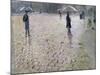 Study for a Paris Street, Rainy Day, 1877-Gustave Caillebotte-Mounted Giclee Print