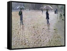 Study for a Paris Street, Rainy Day, 1877-Gustave Caillebotte-Framed Stretched Canvas