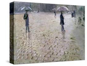 Study for a Paris Street, Rainy Day, 1877-Gustave Caillebotte-Stretched Canvas