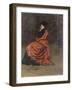 Study for 'A Parisian Cafe' (1875): a Woman Seated, 1874-Ilya Efimovich Repin-Framed Giclee Print