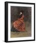 Study for 'A Parisian Cafe' (1875): a Woman Seated, 1874-Ilya Efimovich Repin-Framed Giclee Print