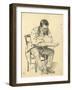 Study for 'A Parisian Cafe': Man Seated at a Cafe Table, Reading a Newspaper, C. 1872-1875-Ilya Efimovich Repin-Framed Giclee Print