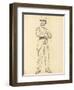 Study for 'A Parisian Cafe': Standing Man with a Hat, Legs Apart, C. 1872-1875-Ilya Efimovich Repin-Framed Giclee Print