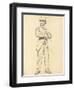 Study for 'A Parisian Cafe': Standing Man with a Hat, Legs Apart, C. 1872-1875-Ilya Efimovich Repin-Framed Giclee Print