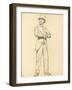 Study for 'A Parisian Cafe': Standing Man with a Hat, Legs Apart, C. 1872-1875-Ilya Efimovich Repin-Framed Giclee Print