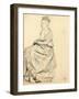 Study for 'A Parisian Cafe': Study of Dress for a Seated Woman, C. 1872-1875-Ilya Efimovich Repin-Framed Giclee Print