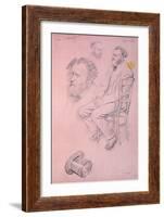 Study for a Portrait of Edouard Manet-Edgar Degas-Framed Giclee Print