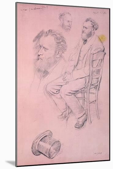 Study for a Portrait of Edouard Manet-Edgar Degas-Mounted Giclee Print