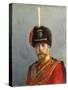 Study for a Portrait of Emperor Nicholas II, Chief of the Guard Hussar Regiment, C. 1908-Alexander Vladimirovich Makovsky-Stretched Canvas